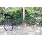 EZ Entry Horse Cart-Pony Size 55"/60" Straight Shafts w/24" Heavy Duty bike wheels